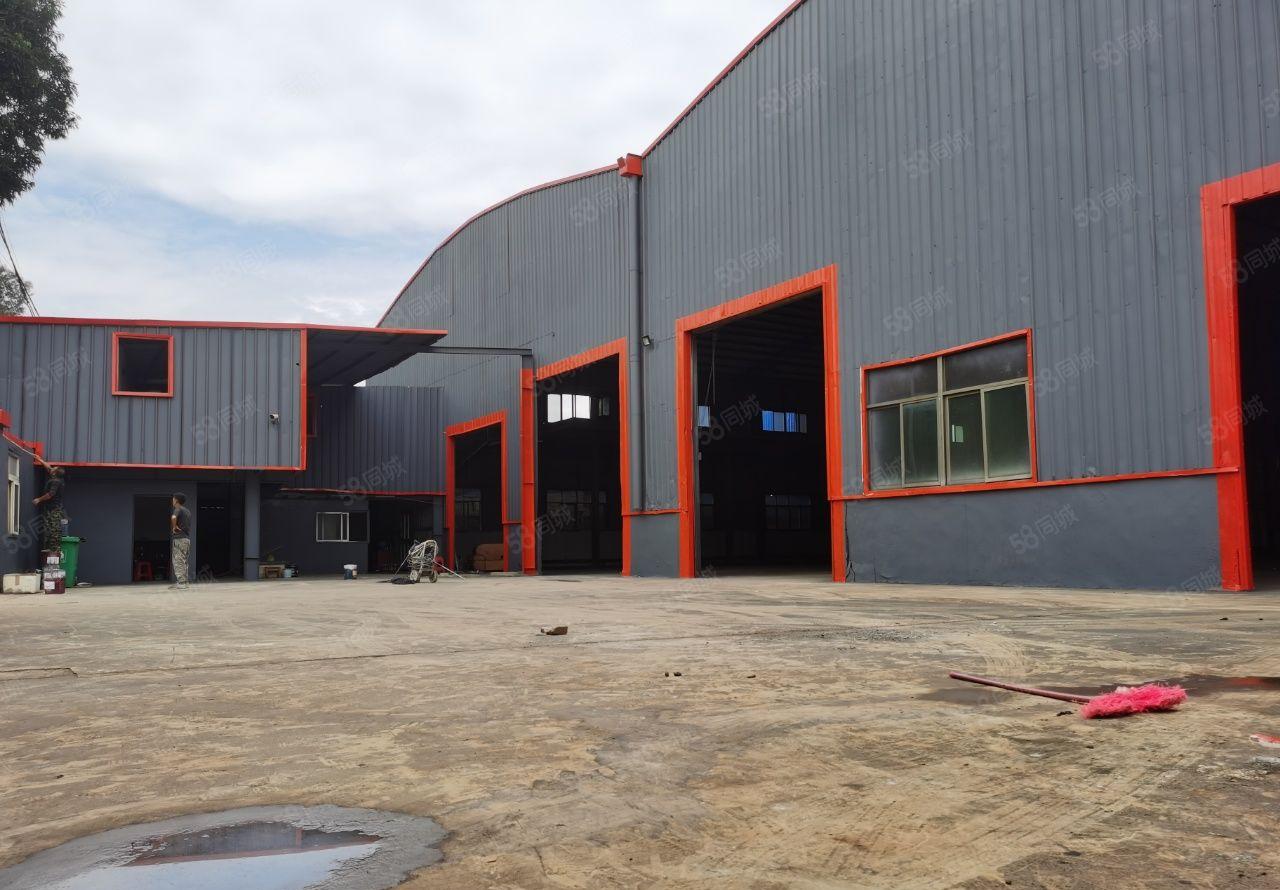 东莞市茶山镇独院钢构厂房出租，高度10米，现成办公室