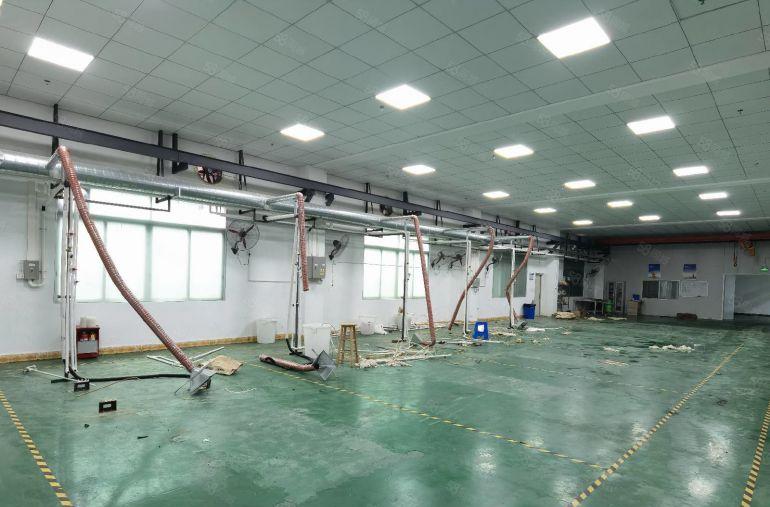 石排1500平一楼现成装修办公室水电齐全实际面积独院厂房出租