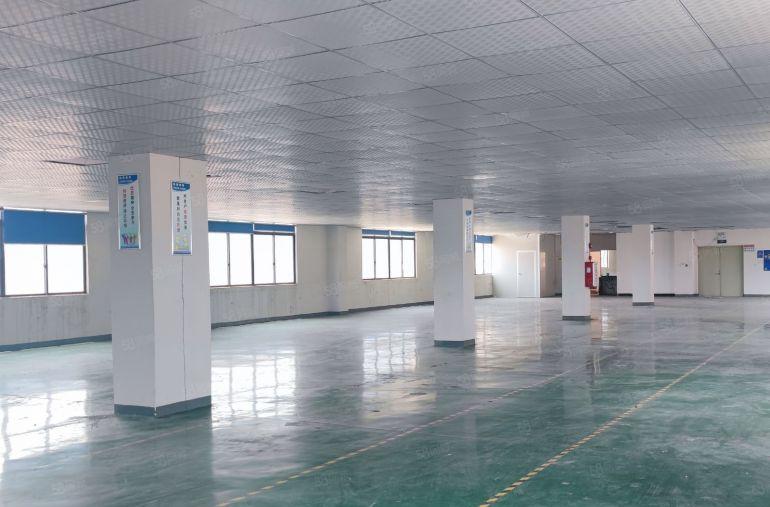 东莞新出二楼豪华装修办公室厂房 全新地坪漆 进厂即可生产