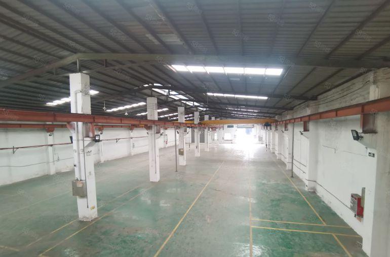 企石镇钢构厂房出租，带办公室，行车，水电，地坪漆，靠东部快速