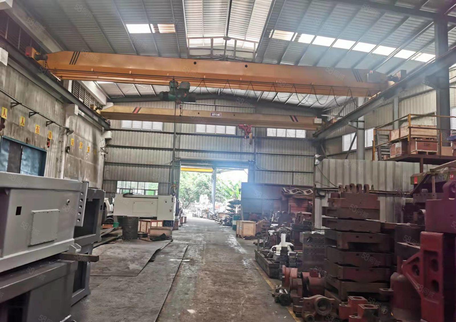 企石镇原房东独院钢构厂房5300平方，滴水10米，行车8部。