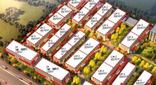 江门6600㎡3层U型 钢结构厂房出售层高8米 跨度64米 可环评