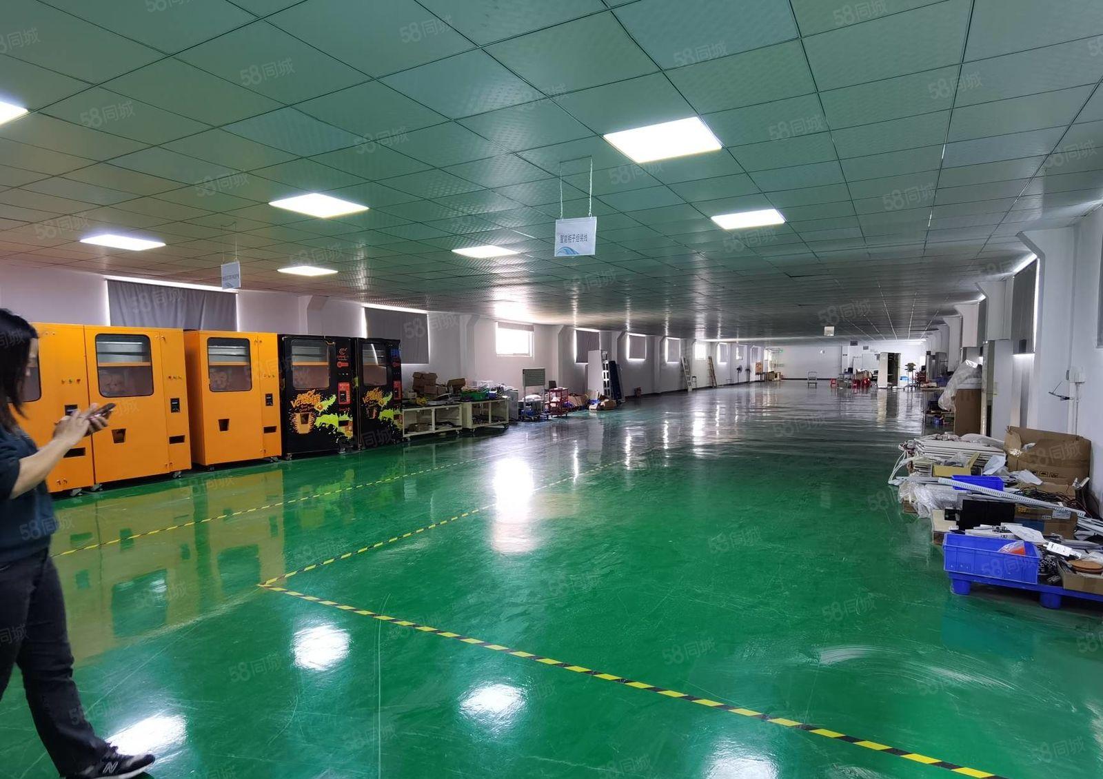 马安新乐工区工业园新空出二楼厂房1400平米 证件齐全