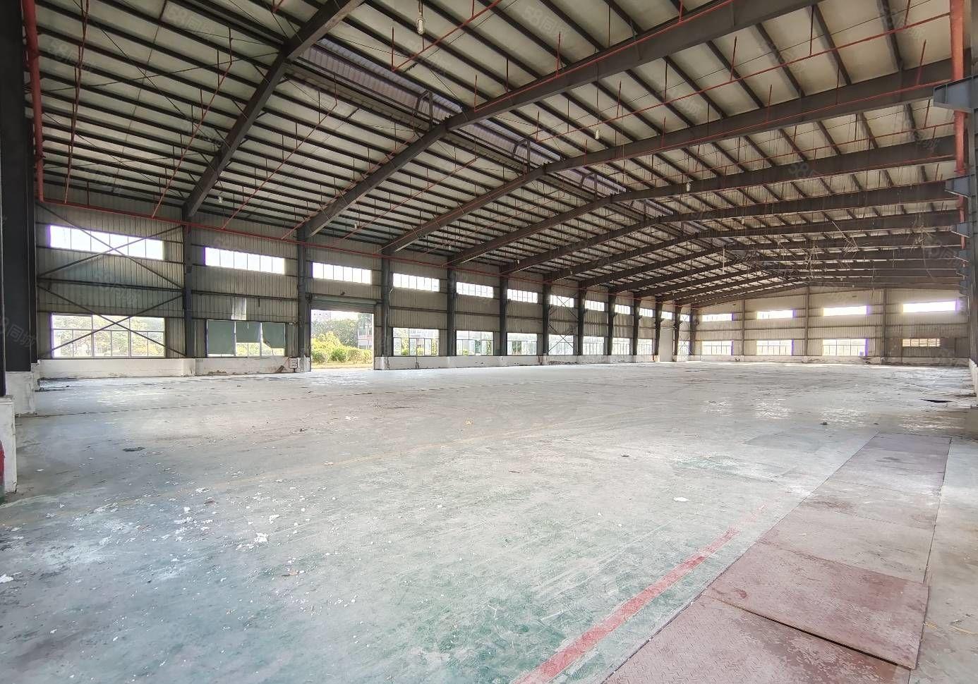 水口花园式单一层3000平钢构厂房出租 超大空地