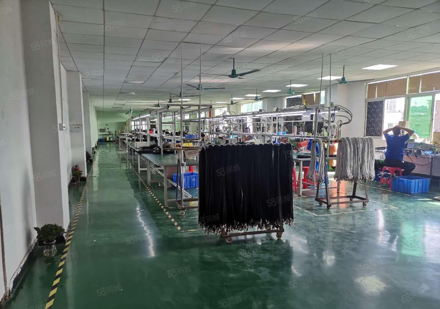 马安花园式工业园二楼1500平方现成装修厂房出租