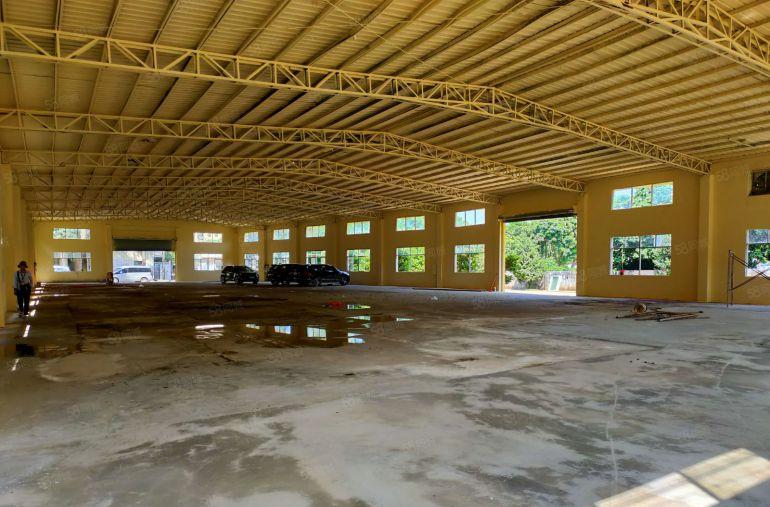 惠城区江北独院1200平铁皮房钢构厂房出租分租空地大好进车