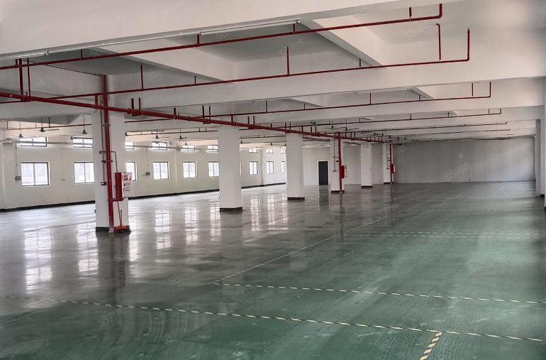 水口花园式厂房三楼1800平方现成地坪漆水电装修 既可生产