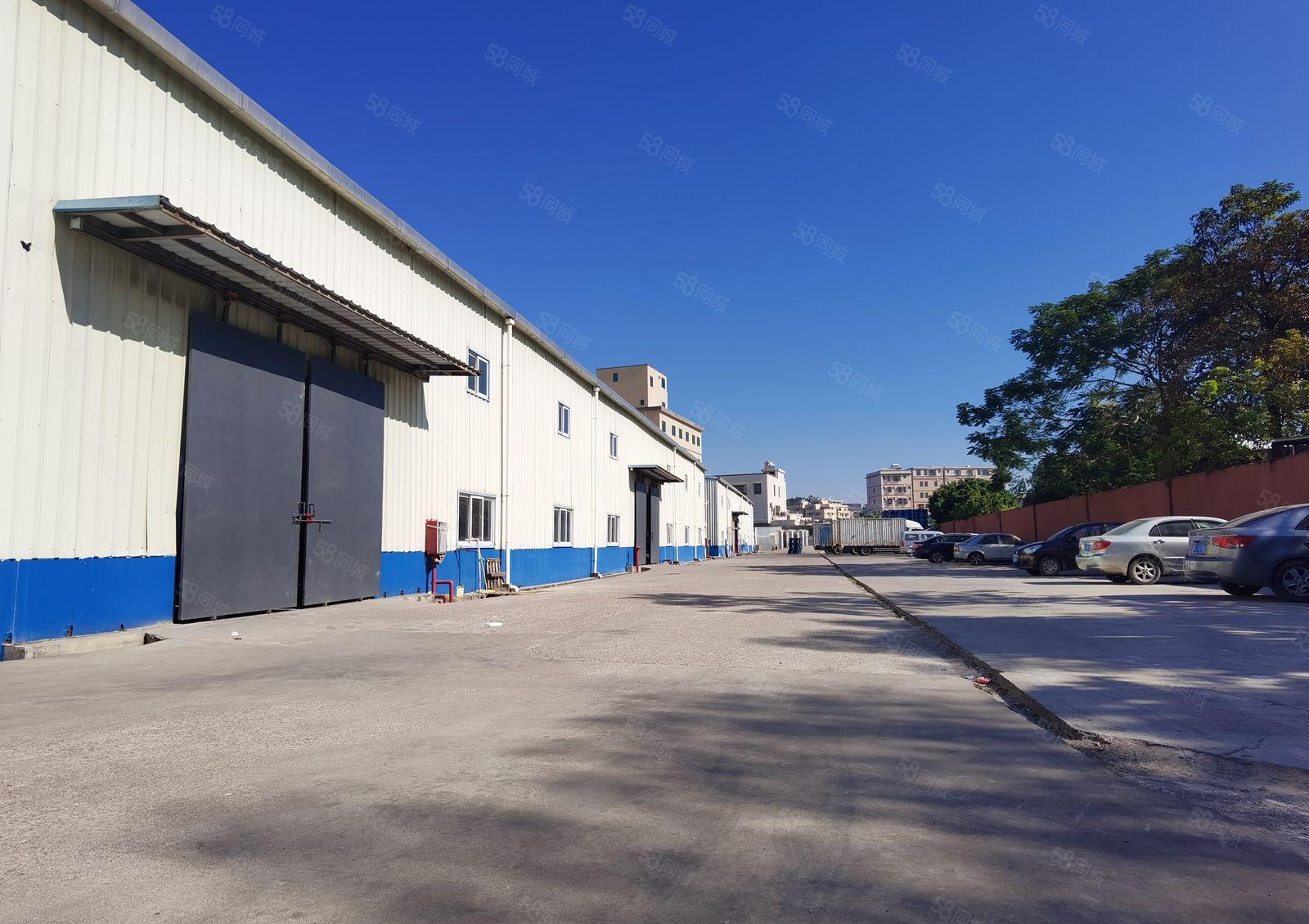 惠阳区沙田镇国道旁独院钢结构2栋滴水九米高3600平出租可分