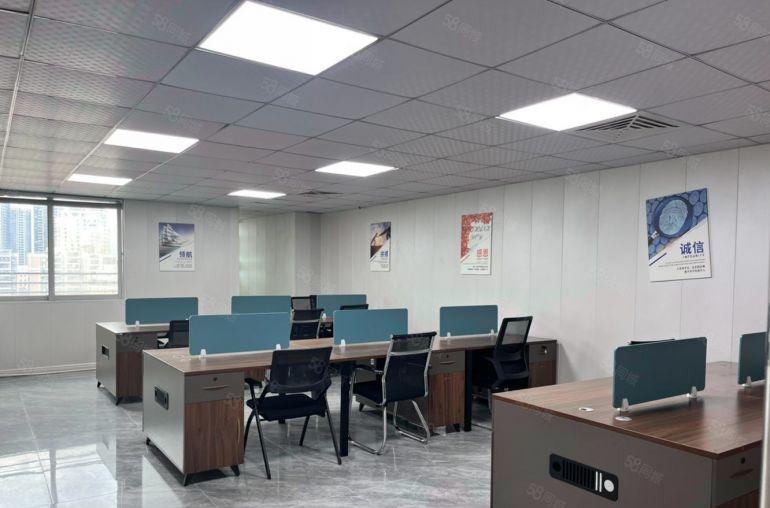 精装修办公室130平租金2500元带家私家电，有其他面积