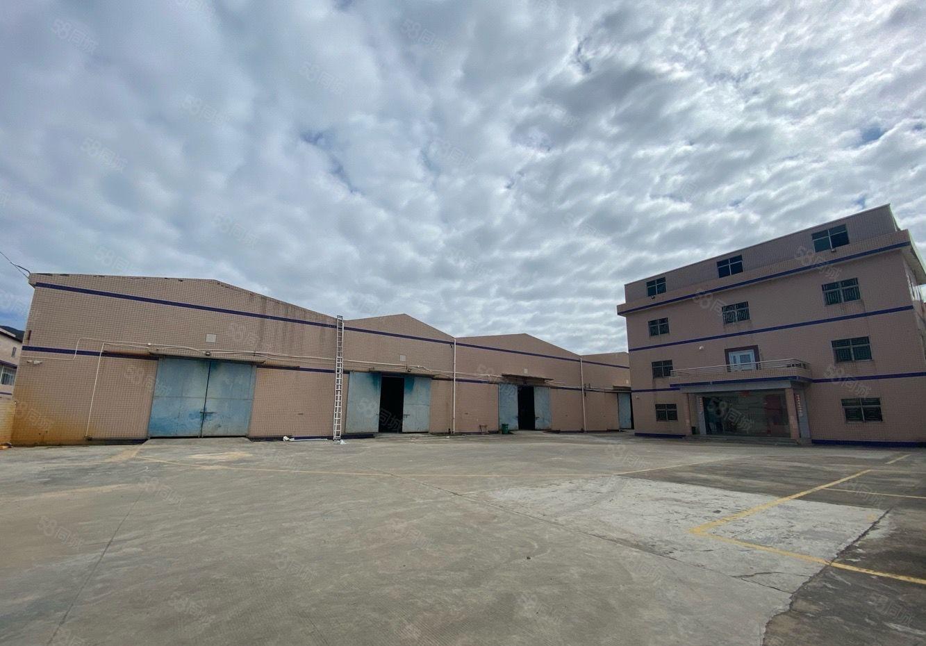 惠阳新圩高速路口11090现成行车重工业厂房出租高9米大空地