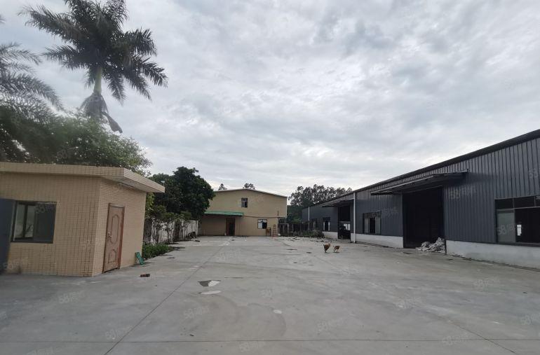 博罗园洲钢结构厂房仓库低价9块出租可做污染行业滴水9米。