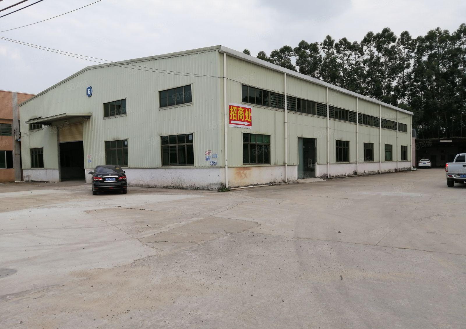 博罗石湾湖山工业园单一层6000平厂房出租滴水10米