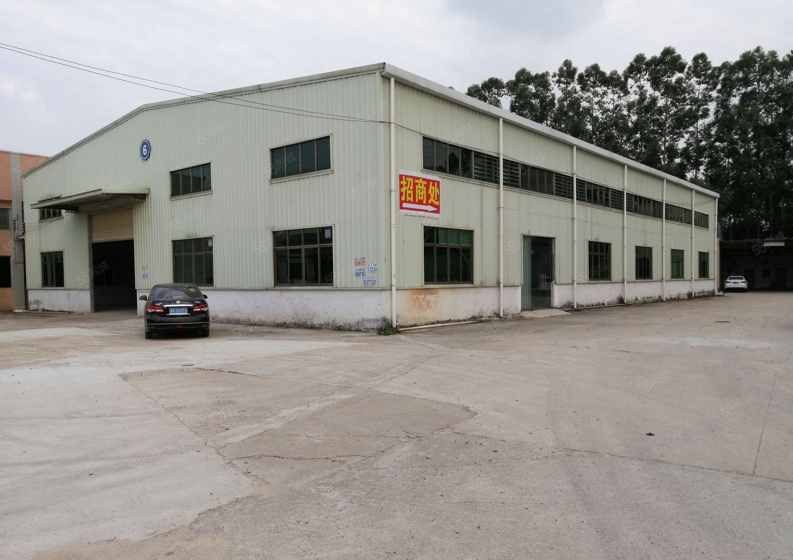 博罗石湾湖山工业园单一层6000平厂房出租滴水10米