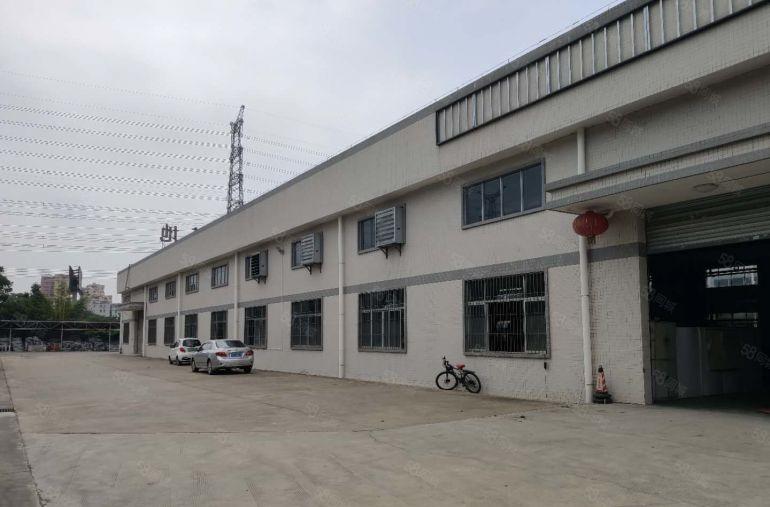 博罗园洲附近独栋3千平滴水8米红本钢构厂房出租可分租空地大