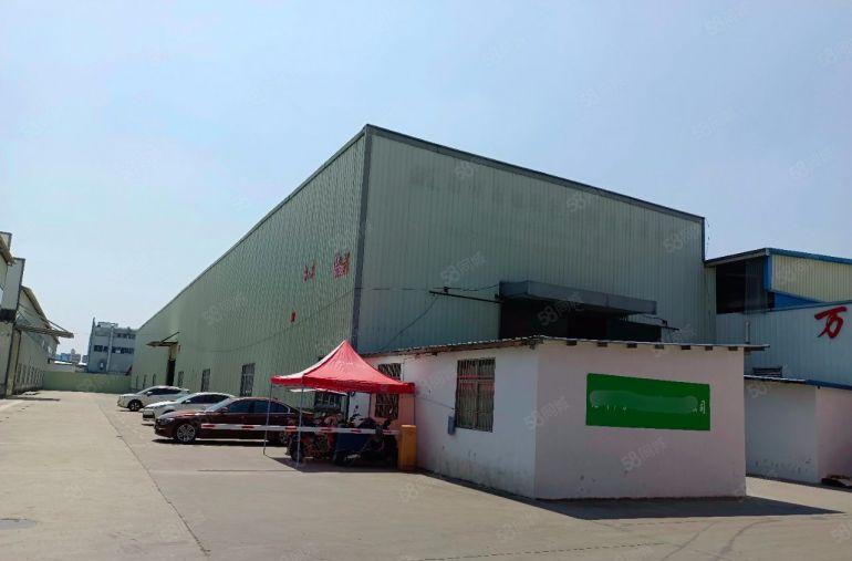 石湾原房东独院钢构厂房出租1600平方，空地超大7000平方