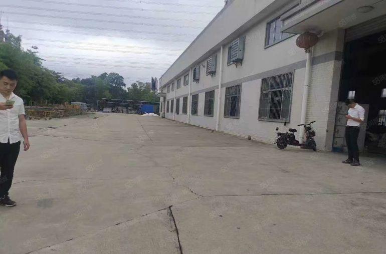 博罗园洲附近独栋3千平滴水8米红本钢构厂房出租可分租空地大