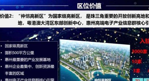 惠州惠城 新华大道与产业二路交汇处220000㎡ 框架厂房出售层高7.5米 独院 可环评