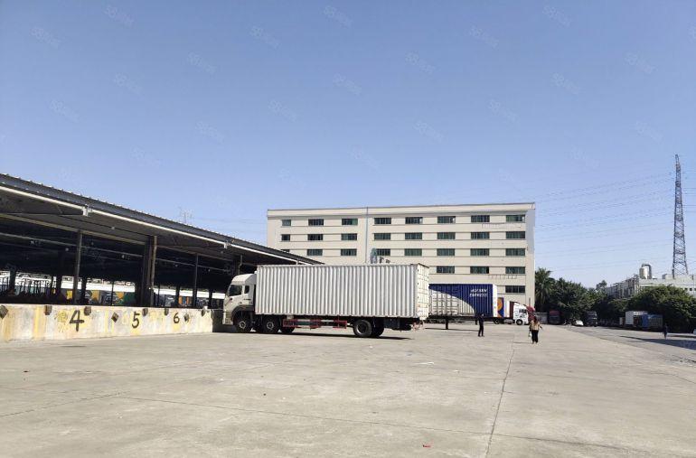 虎门镇带卸货平台物流仓库近高速路口空地超大可办公可分租