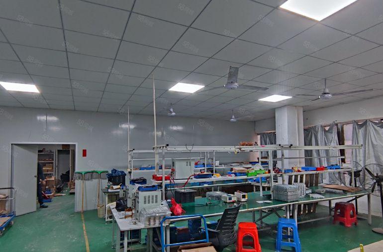 塘厦龙背岭楼上500平小面积厂房，带精装修办公地坪漆低价出租