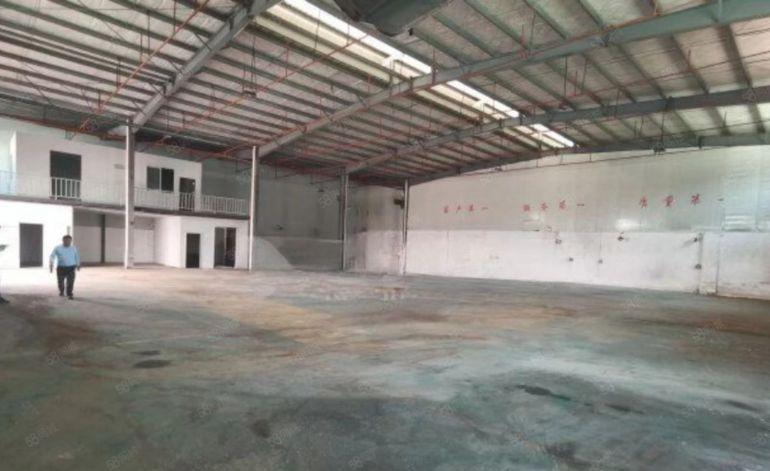 大岭山镇107国道附近原房东9米高砖墙到顶钢结构厂房出租