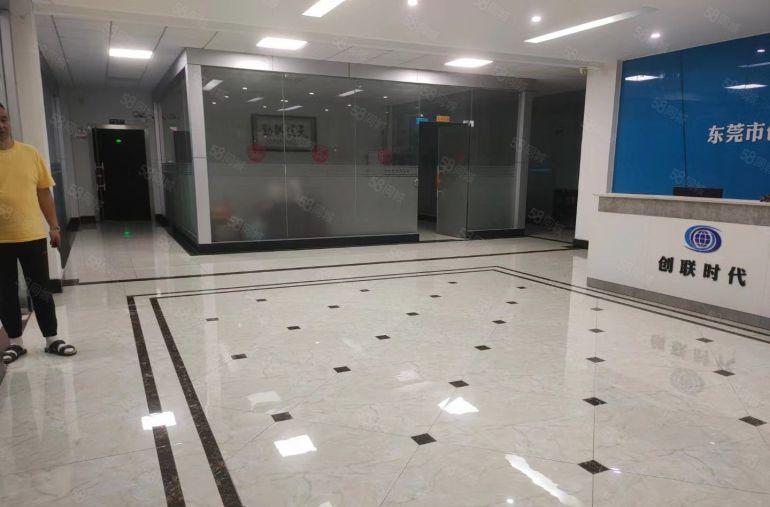 豪华装修办公室二楼1300平带地坪漆形象好低价出租