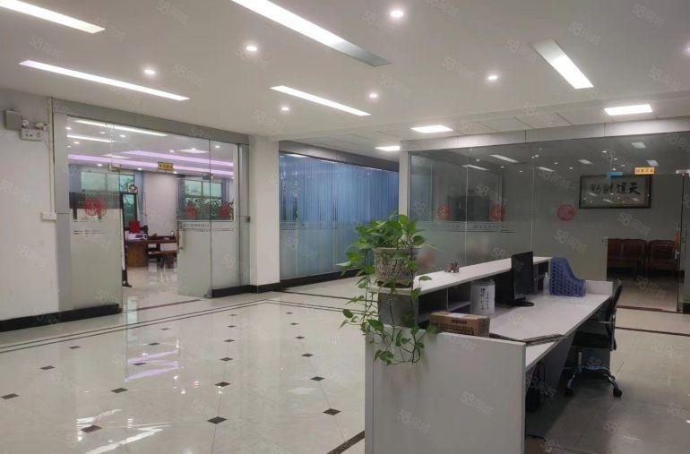 豪华装修办公室二楼1300平带地坪漆形象好低价出租