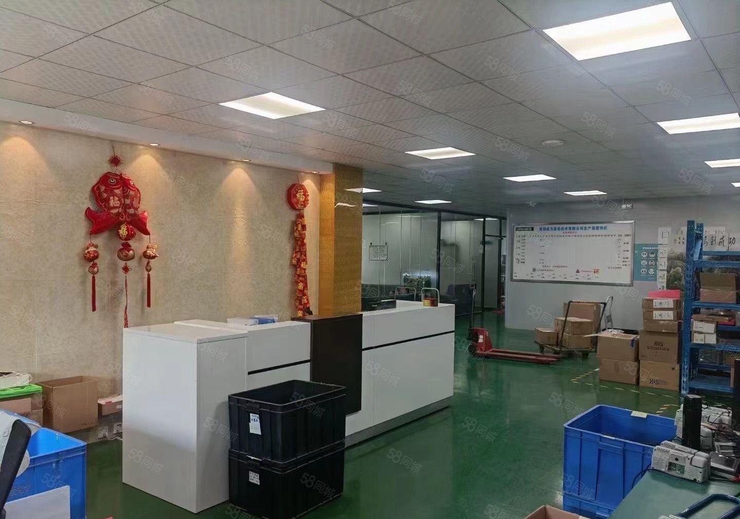 石岩地铁口单层面积1960平方带装修厂房招租可分半