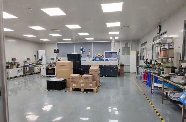 宝安沙井后亭工业区独院厂房出租一楼带行车精装1580平高6米