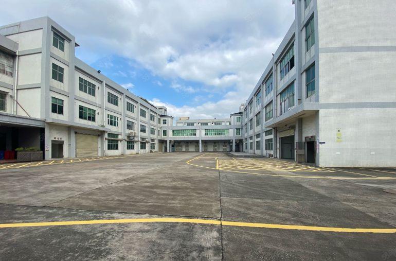 松岗原房东红本精装修独院3层11650平带无尘车间厂房出租