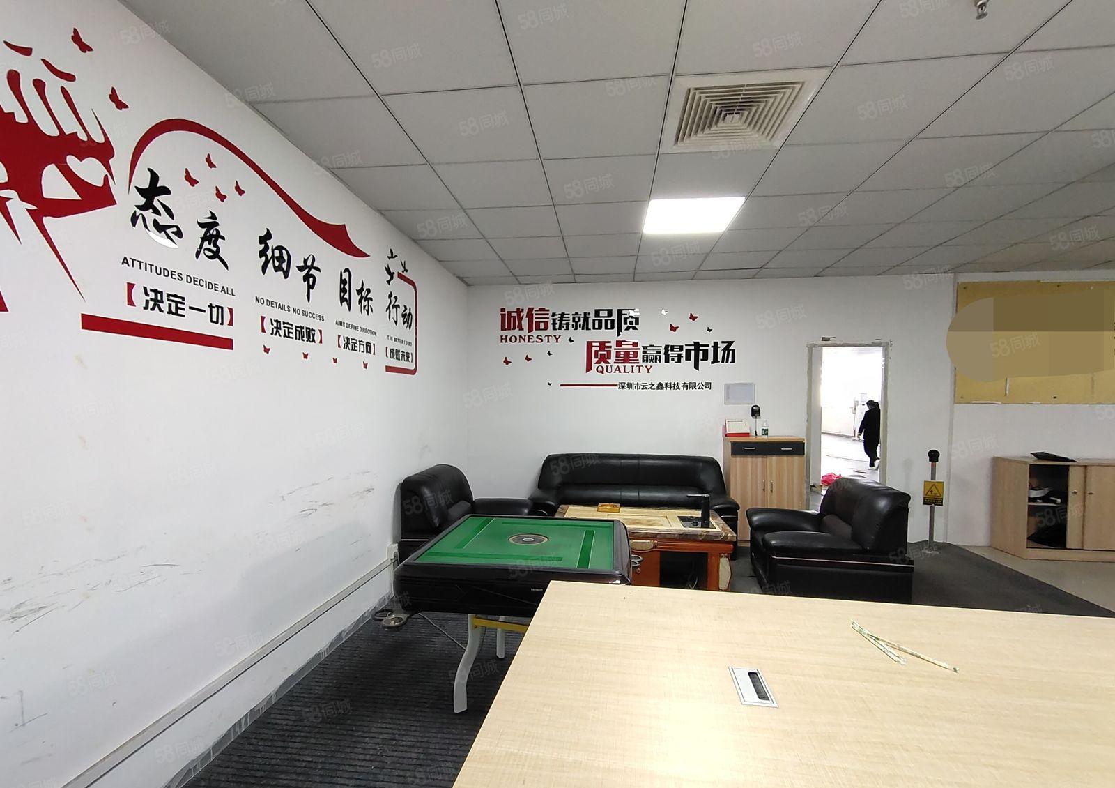 西乡，鹤洲，桃源居附近，楼上带装修1000厂房出租，租金26