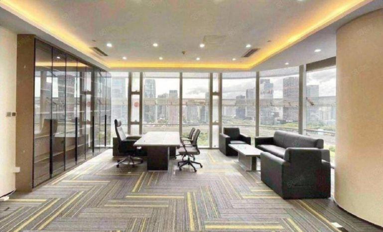 原房东直租 西乡地铁站精装办公室500平实际面积带家具急急急