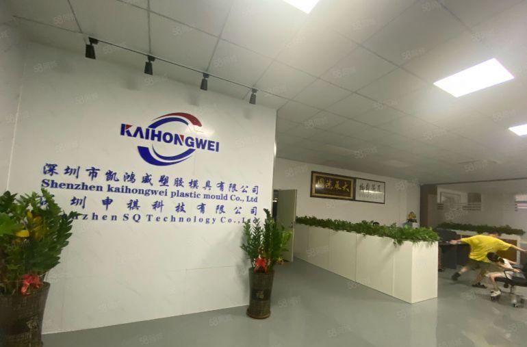 沙井主干道边楼上整层1500平精装修厂房仓库低价出租