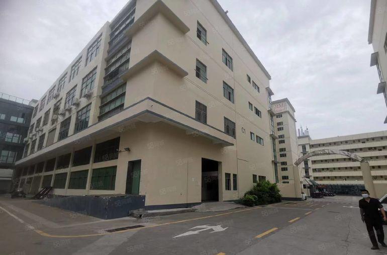 松岗潭头三楼500平带装修低价厂房出租工业园仓库分租空地大