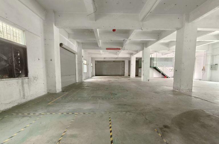 西乡桃源居附近鹤洲，一楼850平带阁楼厂房出租，好进大货车