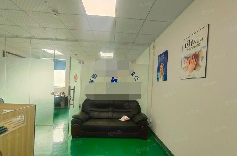 西乡，固戍大型工业园，楼上精装修260平厂房出租，全新地坪漆