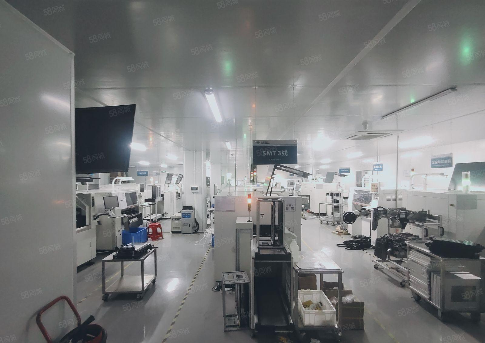 福永桥头无尘车间厂房出租1800现成装修SMT洁净车间拉线