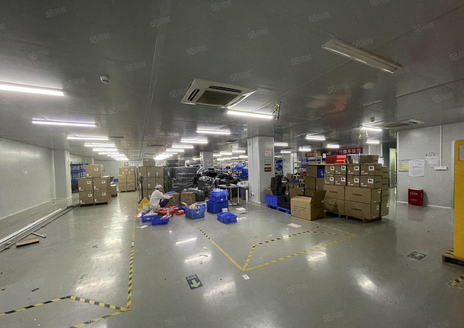 无尘车间无转让费！石岩塘头2楼2400平精装修低价厂房出租！