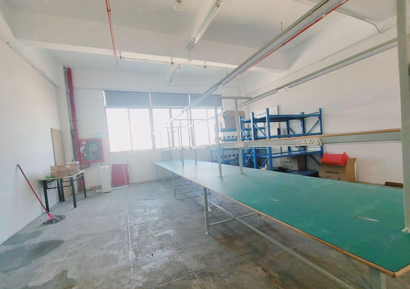 福永塘尾楼上460平厂房出租精装修带办公室园区形象好 易招工