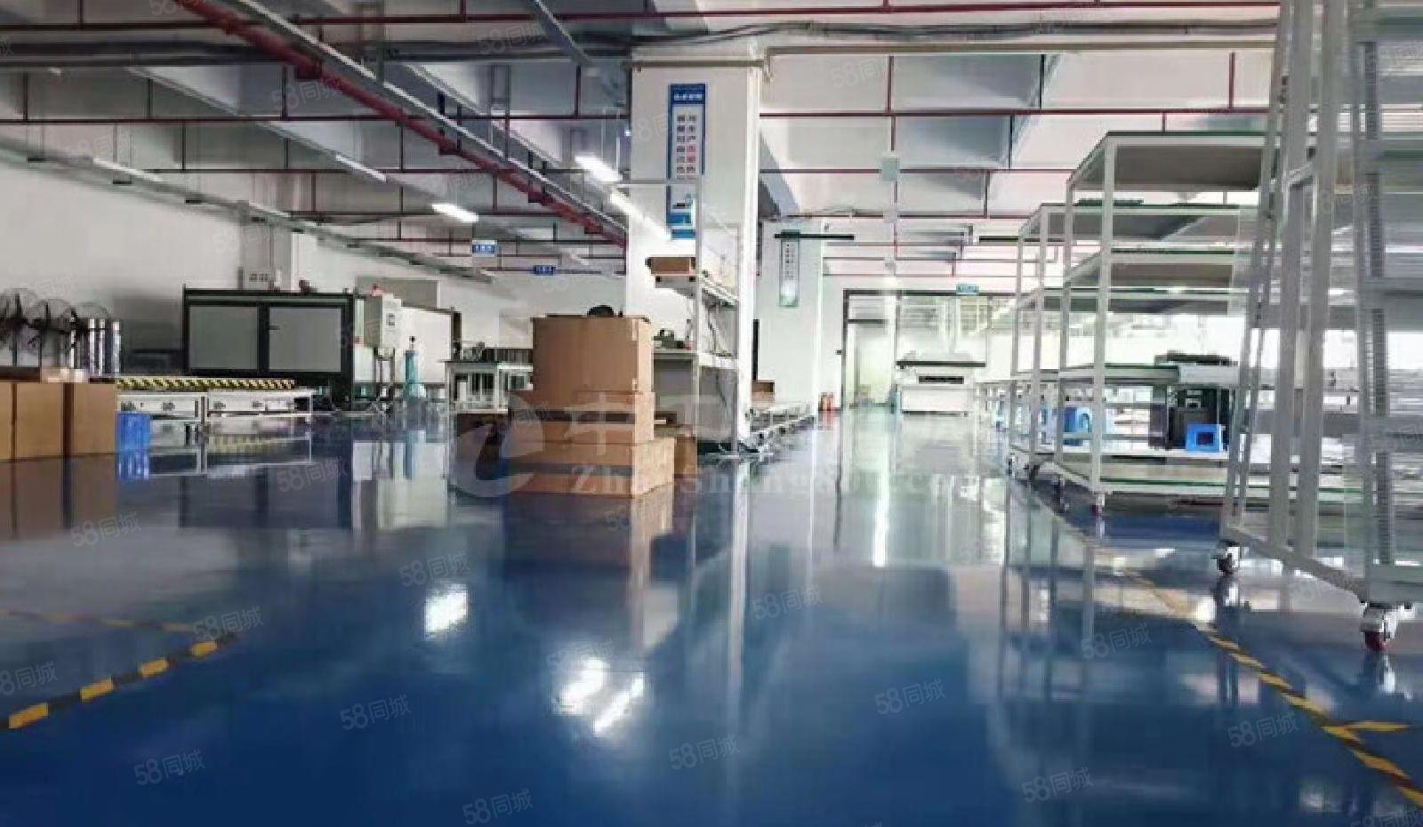 沙井北环科技园新出楼上精装修2800厂房出租，无需转让费，