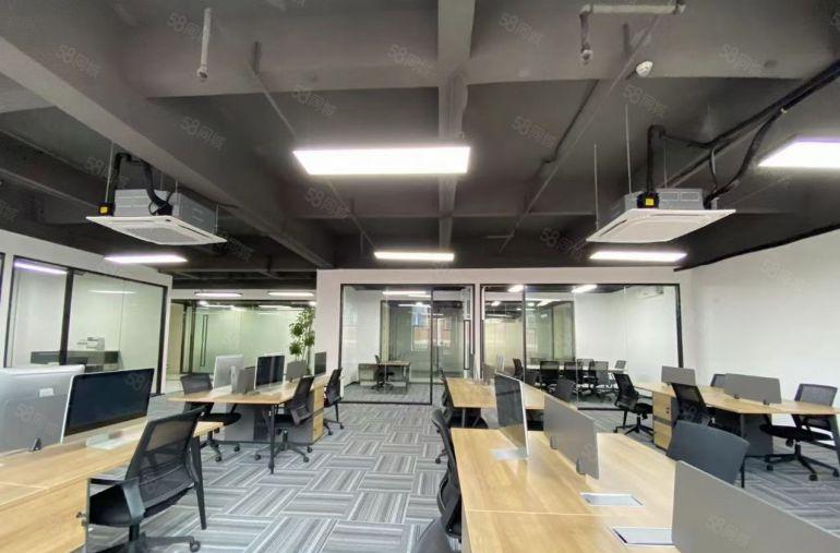 直租！精装办公仓库380平带隔间空调，有货梯，直租拎包办公！