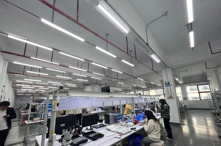 沙井新桥高速口800平带装修低价厂房仓库出租分租 空地大