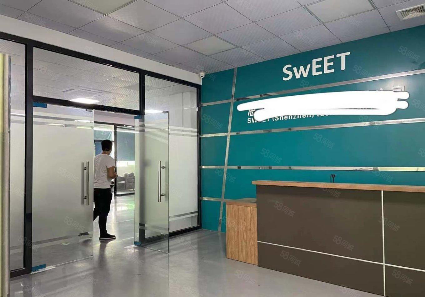 沙井地铁口大型工业园楼上1600精装修厂房出租分租仓库出租