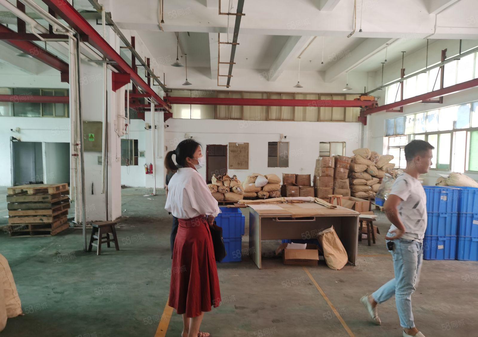 沙井大王山工业园区独门独院，1楼带行车厂房，1600平方出租