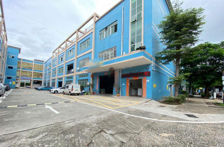 宝安松岗大田洋工业区花园式厂房出租一楼1200平方环境形象好