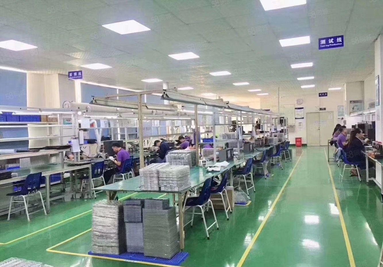 福永富桥新出原房东楼上带装修2000平方厂房招租