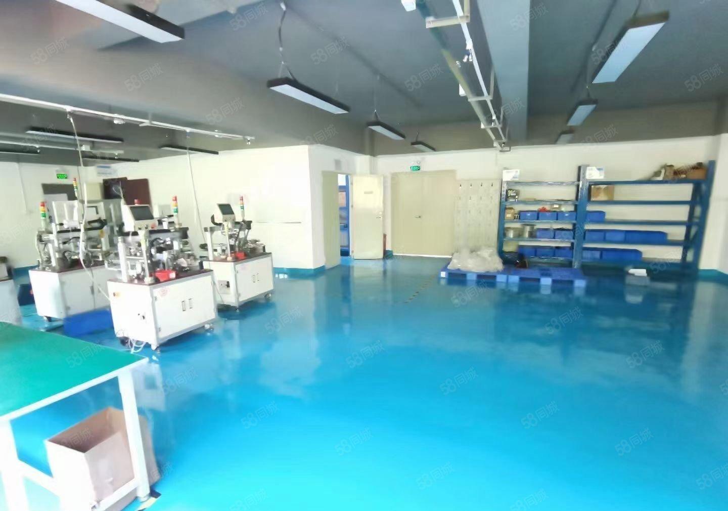 沙井原房东大型工业区新空出2楼1500平方全新地坪漆厂房出租