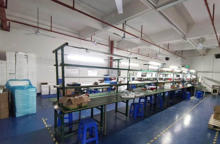 沙井后亭地铁口附近大型园区300平带装修厂房出租可分租有红本