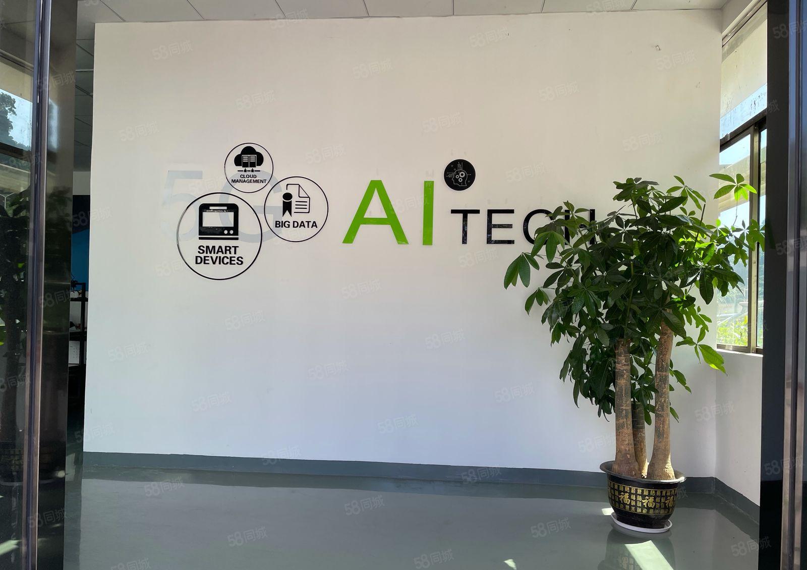 大浪阳台山地铁站工业园1300平 精装办公室仓库一楼厂房出租