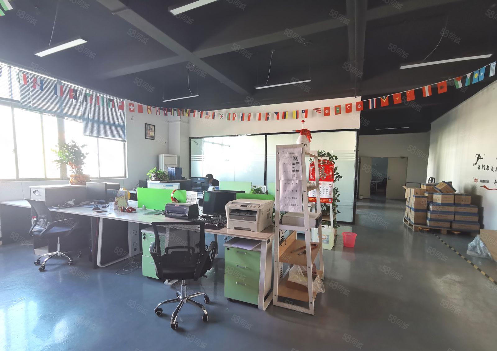 观澜章阁福前路边400平方精装修厂房仓库出租转租，不用转让费