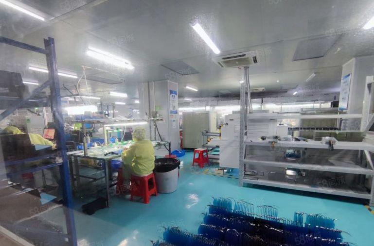 大水坑无尘车间出租，楼上一层1450平米现成办公装修，可分租